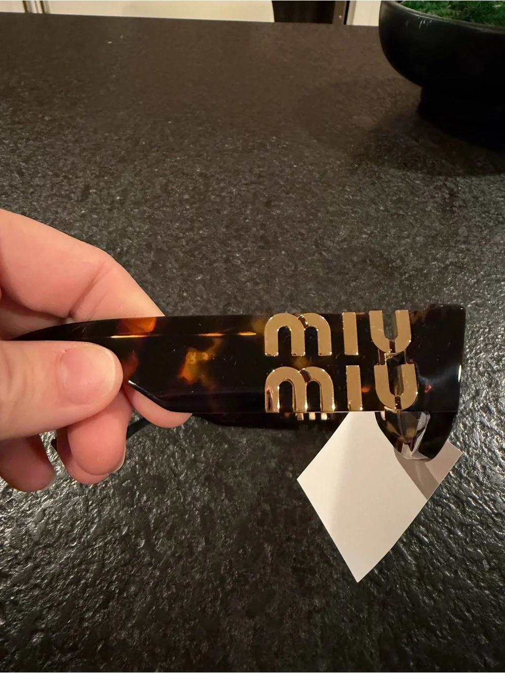 Miu Miu Eyewear Oval-Frame Sunglasses - Brown - NWT